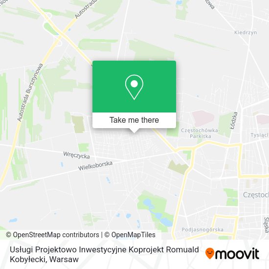 Usługi Projektowo Inwestycyjne Koprojekt Romuald Kobyłecki map