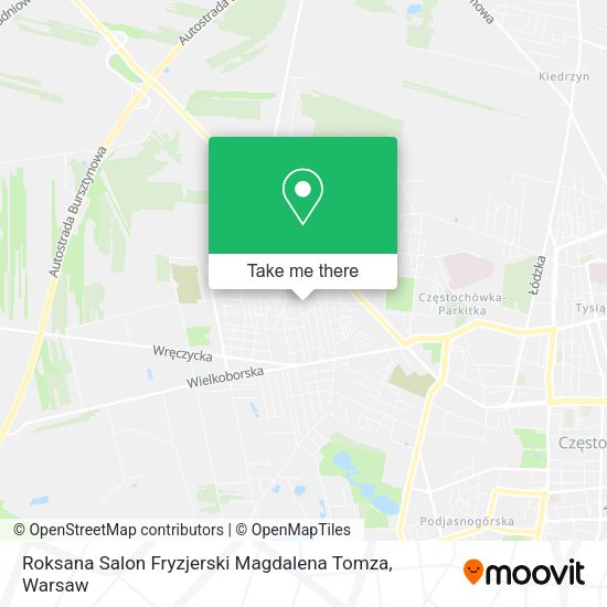 Roksana Salon Fryzjerski Magdalena Tomza map