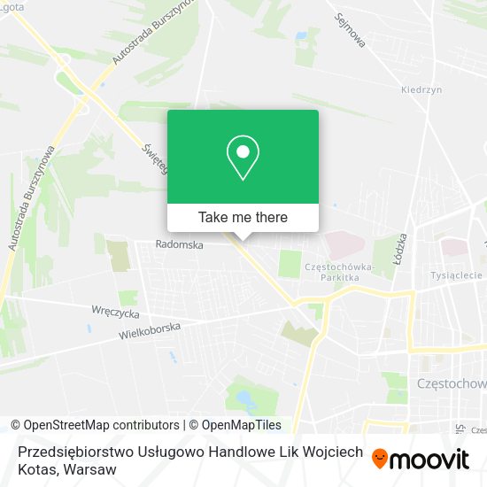 Przedsiębiorstwo Usługowo Handlowe Lik Wojciech Kotas map