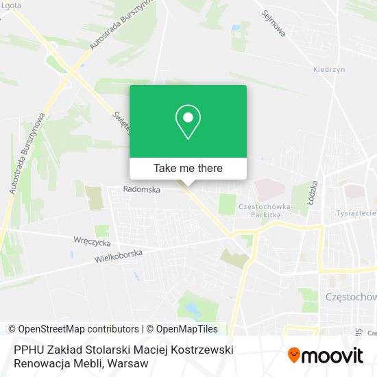 PPHU Zakład Stolarski Maciej Kostrzewski Renowacja Mebli map