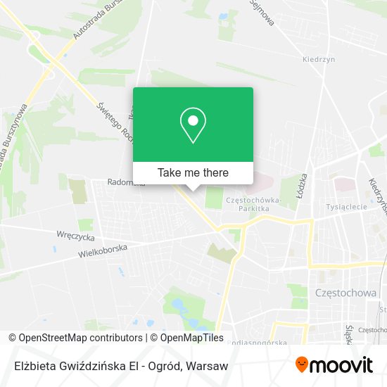 Elżbieta Gwiździńska El - Ogród map