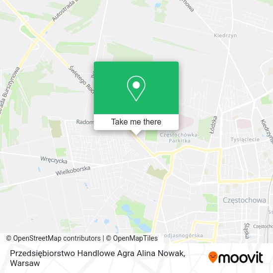 Przedsiębiorstwo Handlowe Agra Alina Nowak map