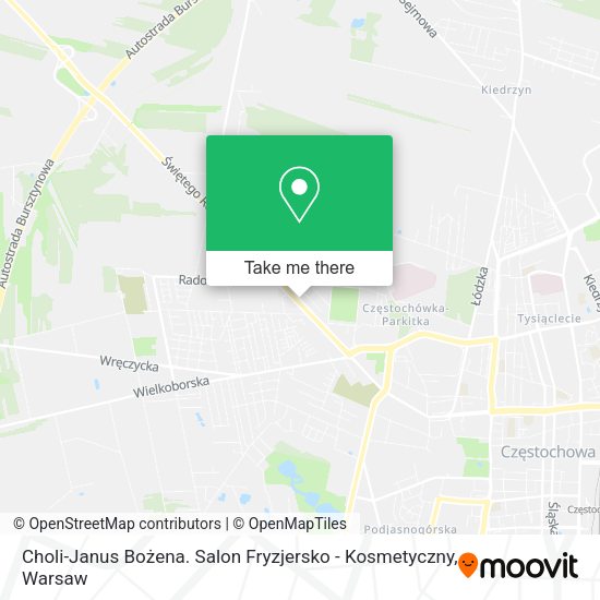 Choli-Janus Bożena. Salon Fryzjersko - Kosmetyczny map