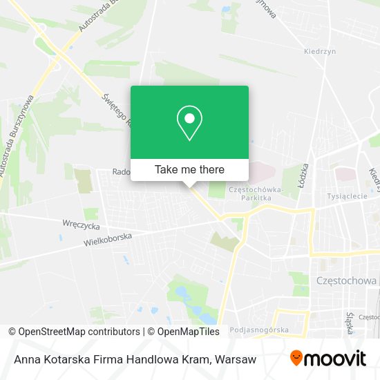 Anna Kotarska Firma Handlowa Kram map