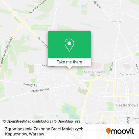 Zgromadzenie Zakonne Braci Mniejszych Kapucynów map