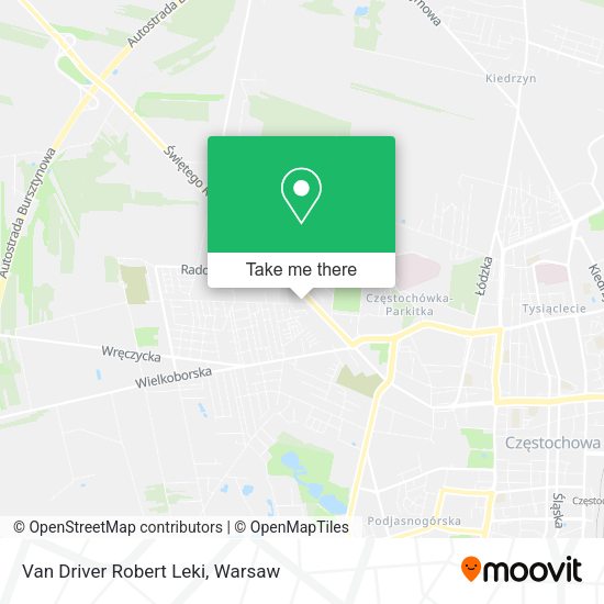 Van Driver Robert Leki map