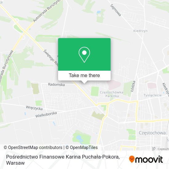 Pośrednictwo Finansowe Karina Puchała-Pokora map