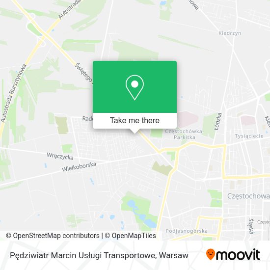 Pędziwiatr Marcin Usługi Transportowe map