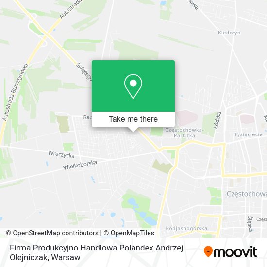 Firma Produkcyjno Handlowa Polandex Andrzej Olejniczak map