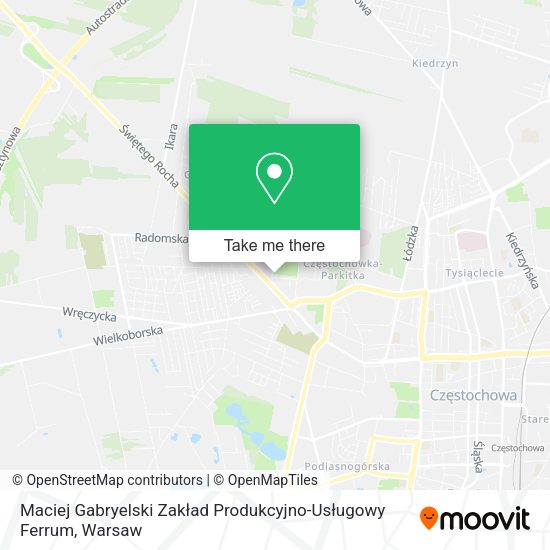 Maciej Gabryelski Zakład Produkcyjno-Usługowy Ferrum map