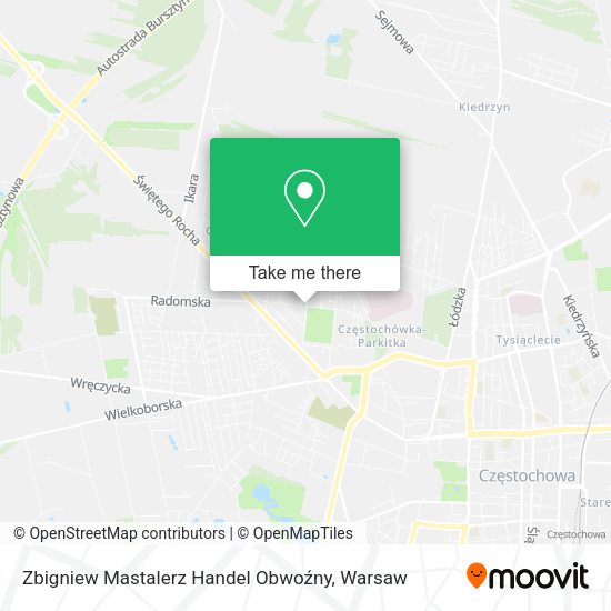 Zbigniew Mastalerz Handel Obwoźny map