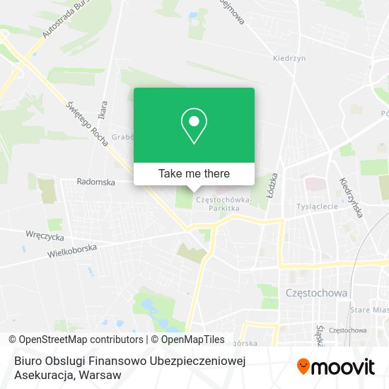 Biuro Obslugi Finansowo Ubezpieczeniowej Asekuracja map