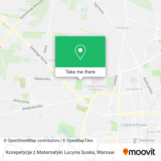 Карта Korepetycje z Matematyki Lucyna Suska