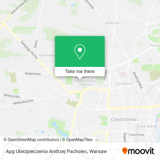 Карта Apg Ubezpieczenia Andrzej Pacholec