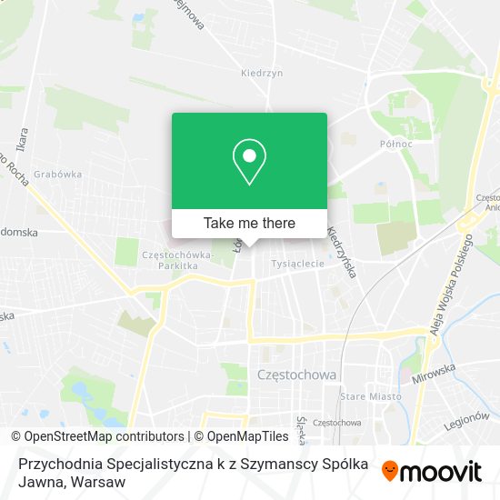 Przychodnia Specjalistyczna k z Szymanscy Spólka Jawna map