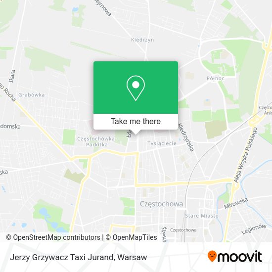 Jerzy Grzywacz Taxi Jurand map