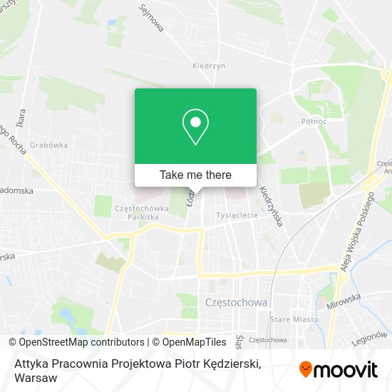 Attyka Pracownia Projektowa Piotr Kędzierski map