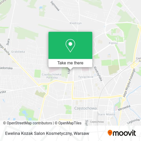 Карта Ewelina Kozak Salon Kosmetyczny