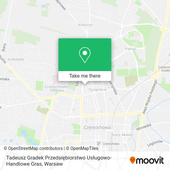 Tadeusz Gradek Przedsiębiorstwo Usługowo-Handlowe Gras map