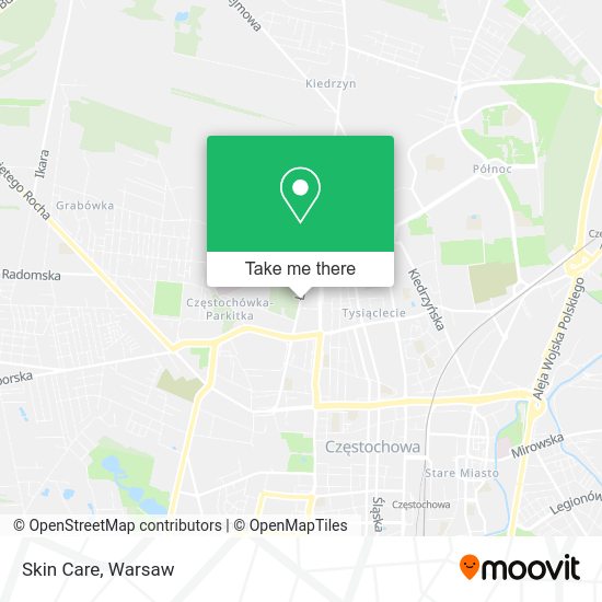 Skin Care map