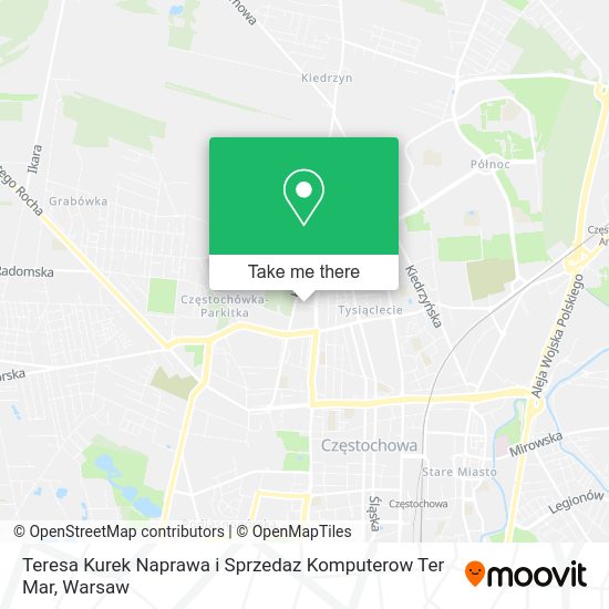 Teresa Kurek Naprawa i Sprzedaz Komputerow Ter Mar map