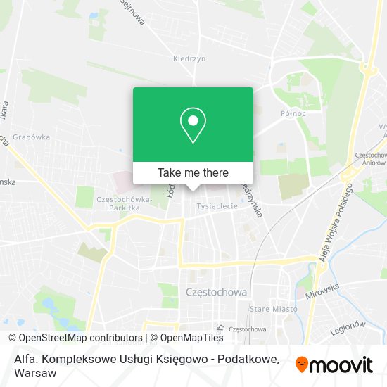 Alfa. Kompleksowe Usługi Księgowo - Podatkowe map