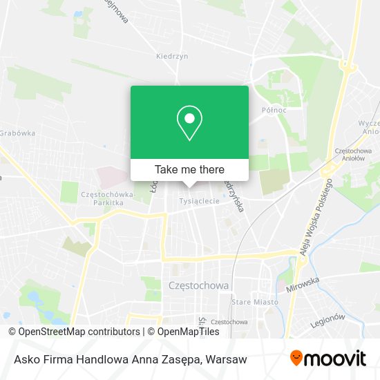 Asko Firma Handlowa Anna Zasępa map