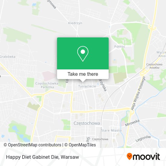 Happy Diet Gabinet Die map