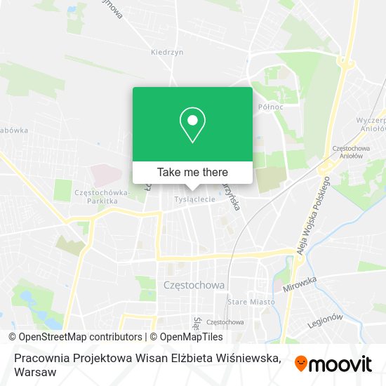 Pracownia Projektowa Wisan Elżbieta Wiśniewska map