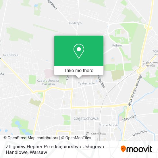 Zbigniew Hepner Przedsiębiorstwo Usługowo Handlowe map