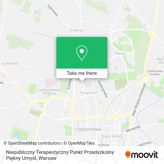 Niepubliczny Terapeutyczny Punkt Przedszkolny Piękny Umysł map