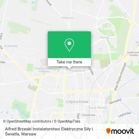 Alfred Brzeski Instalatorstwo Elektryczne Siły i Światła map