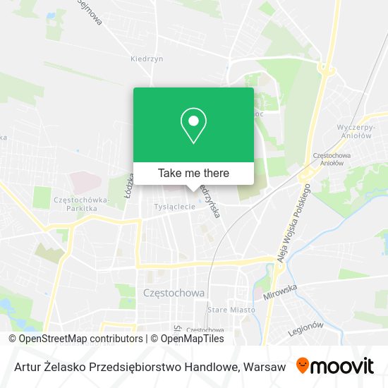 Artur Żelasko Przedsiębiorstwo Handlowe map