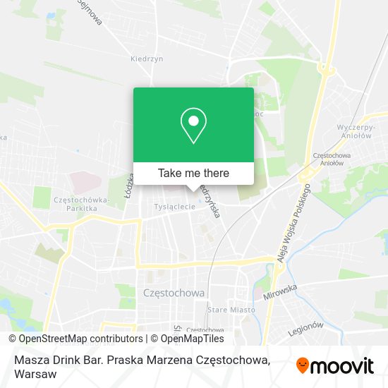 Masza Drink Bar. Praska Marzena Częstochowa map