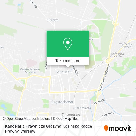 Kancelaria Prawnicza Grazyna Kosinska Radca Prawny map