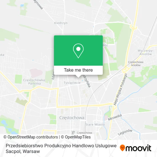 Карта Przedsiebiorstwo Produkcyjno Handlowo Uslugowe Sacpol