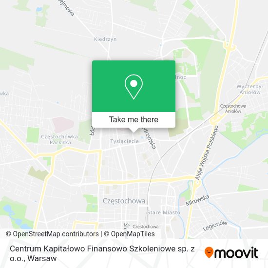 Centrum Kapitałowo Finansowo Szkoleniowe sp. z o.o. map