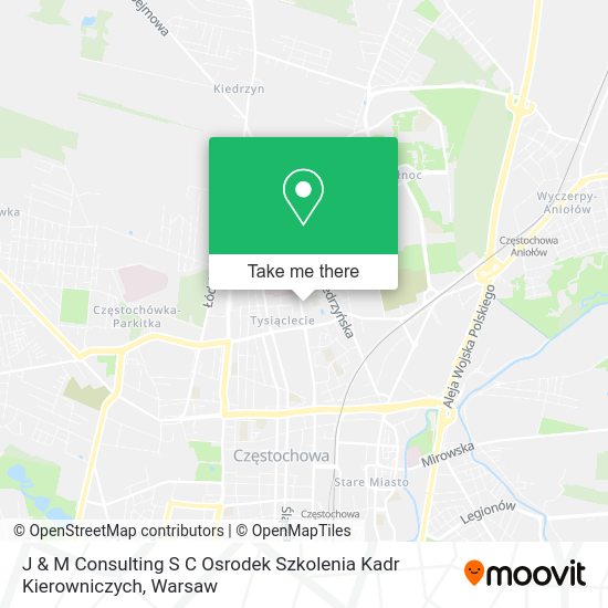 J & M Consulting S C Osrodek Szkolenia Kadr Kierowniczych map