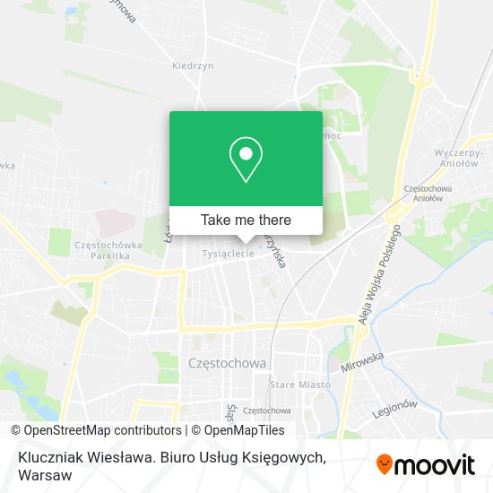 Kluczniak Wiesława. Biuro Usług Księgowych map