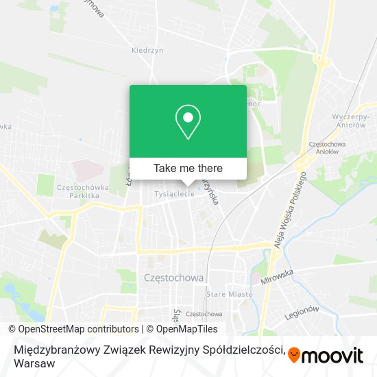 Międzybranżowy Związek Rewizyjny Spółdzielczości map