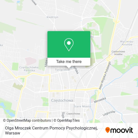 Olga Mroczek Centrum Pomocy Psychologicznej map