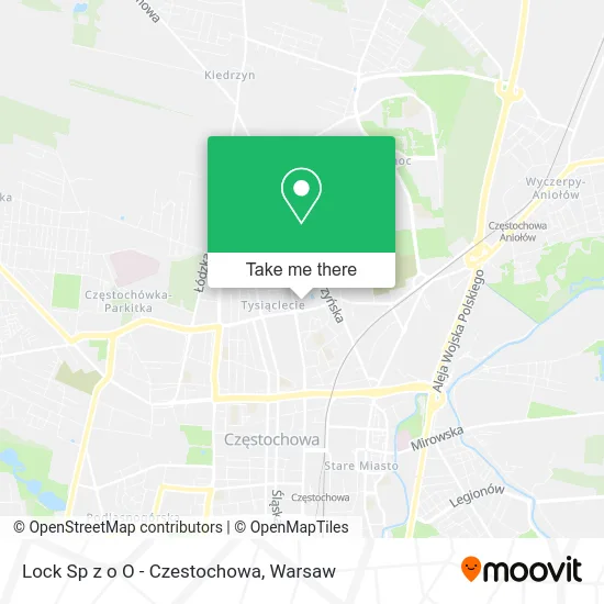 Карта Lock Sp z o O - Czestochowa