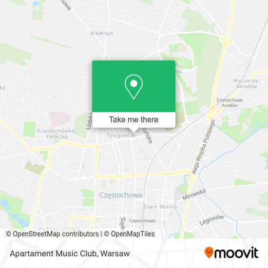 Apartament Music Club map