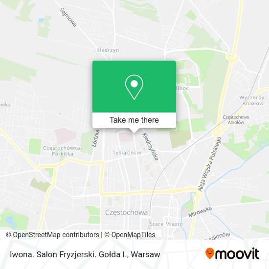 Iwona. Salon Fryzjerski. Gołda I. map