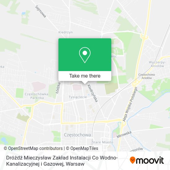 Dróżdż Mieczysław Zakład Instalacji Co Wodno-Kanalizacyjnej i Gazowej map