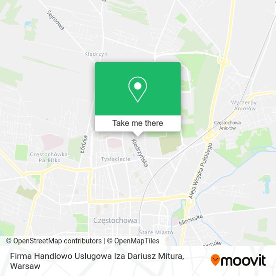 Firma Handlowo Uslugowa Iza Dariusz Mitura map