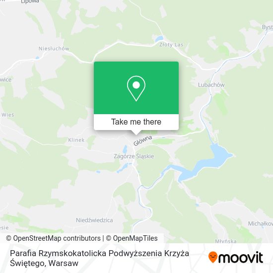 Карта Parafia Rzymskokatolicka Podwyższenia Krzyża Świętego