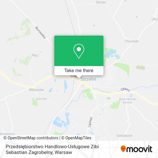 Przedsiębiorstwo Handlowo-Usługowe Zibi Sebastian Zagrobelny map