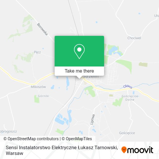 Sensi Instalatorstwo Elektryczne Łukasz Tarnowski map