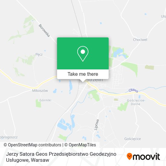 Jerzy Satora Geos Przedsiębiorstwo Geodezyjno Usługowe map